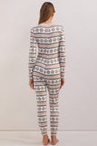 Z Supply Clothing Snowflake Pointelle Onesie Style ZLP234142 in Vanilla Ice;Winter Loungewear;Holiday Loungewear;Lounge Onesie