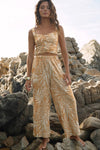 Z Supply Clothing Sorrento Sandy Bay Palm Pant Style ZP242537 SCT in Sandcastle; 