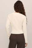 Z Supply Clothing Summit Half Zip Sweater Style SVW263600S in Sandstone; Half-ZIp Top Paired with the brown Breakaway Track Pant