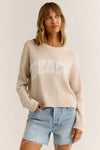 Z Supply Clothing Sunset BEach Sweater STyle ZW242611 LOH in Light Heather Oatmeal;Beach Sweater; 