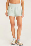 Z Supply Clothing Vanna Smocked Short Style ZS232448 JDT in Jadeite;women's Summer Lounge Short;Women's Terrycloth Shorts; 