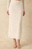 Z Supply Clothing Via Lace Midi Skirt Style ZK254784 CUD in Cloud; 