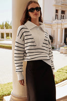 Z Supply Clothing Villa Half Zip Sweater STyle ZW234349 in White; 