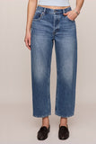Z Supply clothing The Off Duty Mid-Rise Bowed Ankle Denim style DP263158 BKP in breakpoint; 