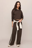 Z Supply Clothing Comeback Sweatshirt Style ZVT263584S DAC in Dark Chocolate; 
