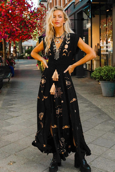 Zaimara Clothing Angelina Gown Style ZC1718 in black; 