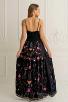 Zaimara Clothing Valletta Maxi Slip Dress Style ZC1718 in Black; 