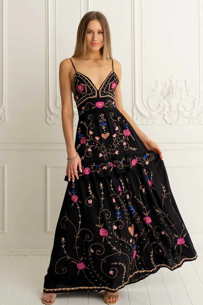 ワンピース Valletta Long Dress Valletta Maxi Slip Dress – bfree boutique