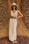 Z and L Europe Marbella Maxi Dress Style 33130709 in Natural; Open Weave Maxi Dress; Crochet Maxi Dress