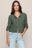 Z supply clothing Medina Cable Cardigan Style ZW263444S In Monstera; 
