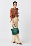 dragon Diffusion Grace Basket Small Style 8813 in Forest and in White;Woven Leather Bag;Dragon Diffusion Bag; 