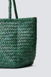 dragon Diffusion Grace Basket Small Style 8813 in Forest and in White;Woven Leather Bag;Dragon Diffusion Bag; 