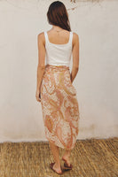dress forum Clothing Paisley Midi Skirt Style FS8403-P1059 in Venetian Blush;Paisley Printed Midi Skirt; 