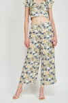en Saison clothing Maren Pant Style IEC2798P in Blue Multi;wide leg floral pant; 