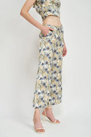 en Saison clothing Maren Pant Style IEC2798P in Blue Multi;wide leg floral pant; 