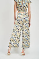 en Saison clothing Maren Pant Style IEC2798P in Blue Multi;wide leg floral pant; 