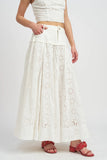 ensaison clothing Adina Maxi Skirt STyle IEA3627S in Off White; 
