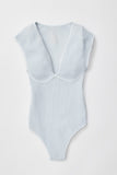 free people Meg Seamless Bodysuit Style FT1578 in SkyWriting; 