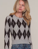 Heartloom Clothing Sweeney Sweater Style 267st4a in heather grey; 