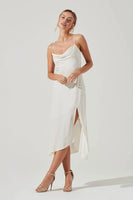 ASTR the Label Gaia Dress Style ACDR100133D in Off White or Nude;Satin Floral Spaghetti Strap Dress;Summer Gress;Guset DRess;Event Dress;Summer Party Dress;Floral Midi Dress;ASTR Floral Dress