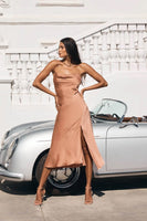 ASTR the Label Gaia Dress Style ACDR100133D in Off White or Nude;Satin Floral Spaghetti Strap Dress;Summer Gress;Guset DRess;Event Dress;Summer Party Dress;Floral Midi Dress;ASTR Floral Dress