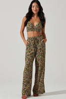 ATSR the Label Femi Pant ACP7252 in Black Green Multi; 