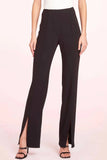 Amanda Uprichard Tavira Pant Style CI-4671 in Black;Women's Flared Split Ankle Hem Pant;Amanda Uprichard Pant;Night out pant;Chic Split ankle hem pant