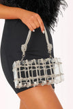 Billini Billy Clutch Style HB177 in Silver Diamite Clear and Gold Clear; 