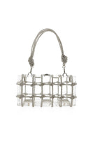 Billini Billy Clutch Style HB177 in Silver Diamite Clear and Gold Clear; 