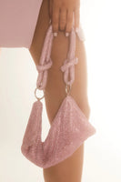 Billini Kaia Handle Bag Style HB175 in Pink Diamante;Pink Sparkle Handbag; 