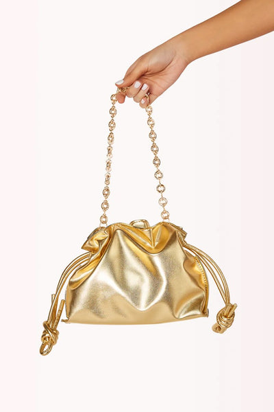 Billini Lottie Shoulder Bag Style HB217 in Gold;Gold Shoulder Bag;Billini Gold Shoulder Bag; 