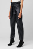 Blank NYC Obsidian Pant Style Number 02EV2922 OBD;Women's Paperbag Waist Pant;Women's Vegan Leather Pant;Blank NYC Pants