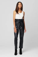 Blank NYC Obsidian Pant Style Number 02EV2922 OBD;Women's Paperbag Waist Pant;Women's Vegan Leather Pant;Blank NYC Pants