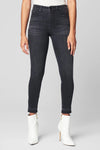 Blank NYC SUSTAINABLE DENIM RELEASE HEM BOND SKINNY JEAN Style Number 03VY1518 IPR;Women's Sustainable Denim;Women's Jeans;Women's Blank NYC JEans;Black Jeans;Women's Online Clothing and Accessories Boutique;Shopbfree;Bfree_Boutique;BfreeBabe;MyBfreeStyley