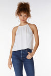BobiBLACK Clothing High Neck Cropped Tank Style 31D-92648 in Ivory; 