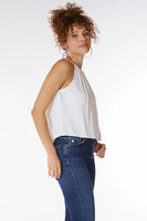 BobiBLACK Clothing High Neck Cropped Tank Style 31D-92648 in Ivory; 