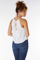 BobiBLACK Clothing High Neck Cropped Tank Style 31D-92648 in Ivory; 