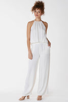 BobiBLACK Clothing High Neck Cropped Tank Style 31D-92648 in Ivory; 