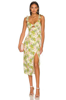 Cami NYC Milan Dress in Tropics;Tropical Printed Midi Dress;Tropical Printed Cutout Dress;Guest DRess;Summer Guest DRess;Floral Midi Dress;Cami NYC Tropical Print Dress