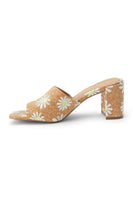 Coconuts By Matisse Kristin Heeled Sandal in White Daisy; 
