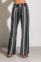 Elan Clothing Carribean Pant Style CNJ2301 BW in Black White; 