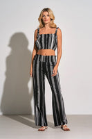 Elan Clothing Carribean Pant Style CNJ2301 BW in Black White; 