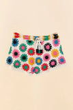 Farm Rio Multi Circles Crochet Shorts Style 311562 in Multi Circles Crochet; 