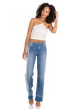 Fidelity Denim Jeans Katie Style S1061 in Amelia Blue;Fidelity Denim Patchwork Denim Jeans;Fidelity Denim Patchwork Undone Hem Jeans