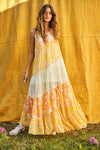 Free People Luna Grace Maxi Dress Style Number OB1436561 in Mango Combo;mixed florals maxi dress;summer maxi dress;free people dresses