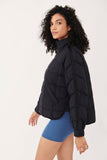 Free People Movement Pippa Packable Puffer Jacket Style OB1053648 in Black;Lightweight Women's athletic Puffer Jacket
