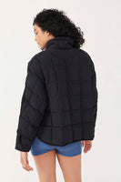 Free People Movement Pippa Packable Puffer Jacket Style OB1053648 in Black;Lightweight Women's athletic Puffer Jacket