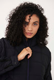 Free People Movement Pippa Packable Puffer Jacket Style OB1053648 in Black;Lightweight Women's athletic Puffer Jacket