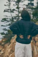 Free People Movement Pippa Packable Puffer Jacket Style OB1053648 in Black;Lightweight Women's athletic Puffer Jacket