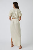 Free People Rae Maxi Style OB1466588 in Summer Khaki;Free People Cutout Maxi Dress;Free People Spring Summer Dress; 